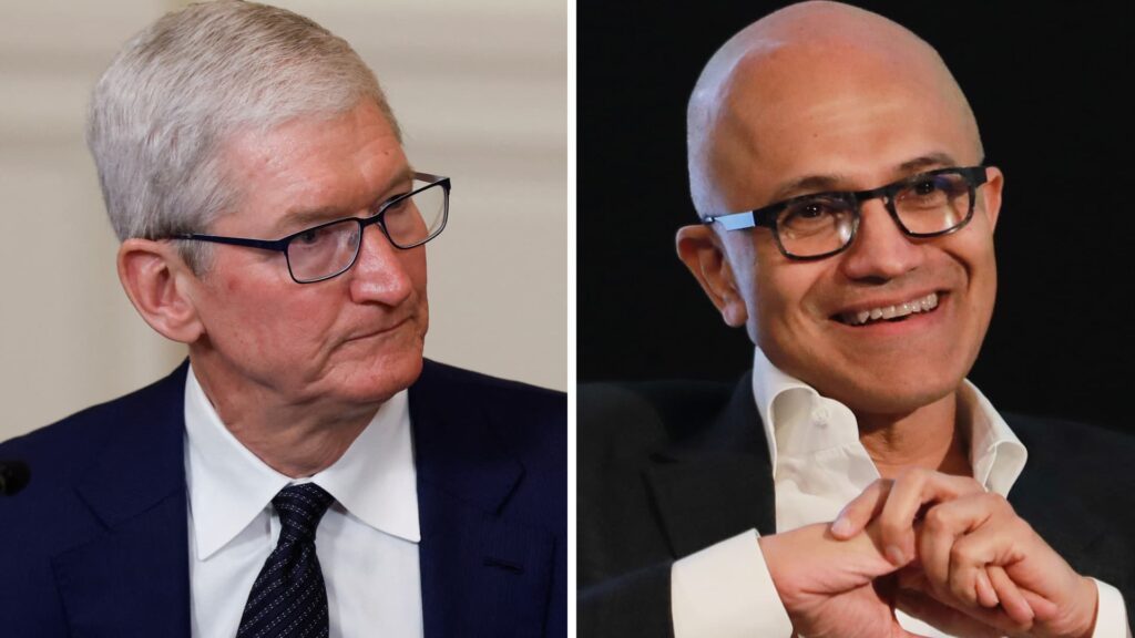 Apple and Microsoft surpass $4 trillion in market capitalization