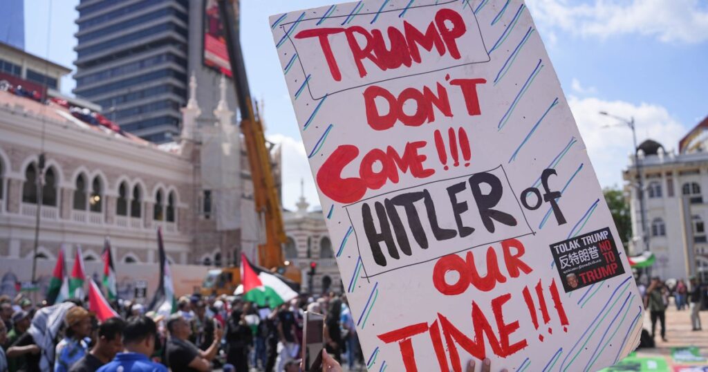 President Trump’s visit to Malaysia was met with protests over the Gaza war | Donald Trump News
