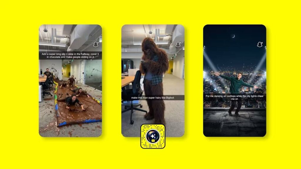 Snapchat makes first open-prompt AI lens available for free in the US