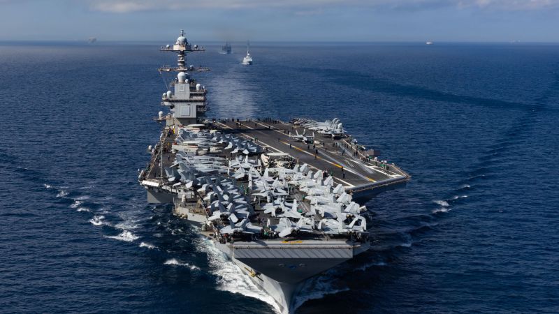 The US Navy’s “most lethal combat platform,” the aircraft carrier Gerald R. Ford, is sent to the Caribbean.