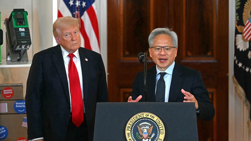 President Trump congratulates sale of Nvidia AI chips to China, gets cold response from Republicans