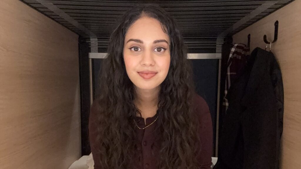 I stayed in a sleeping pod in London.