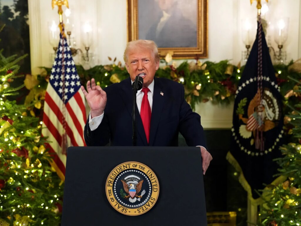 President Trump touts achievements, attacks immigrants in White House speech | Donald Trump News