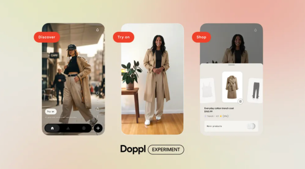 Google’s AI try-on app Doppl adds shoppable discovery feed