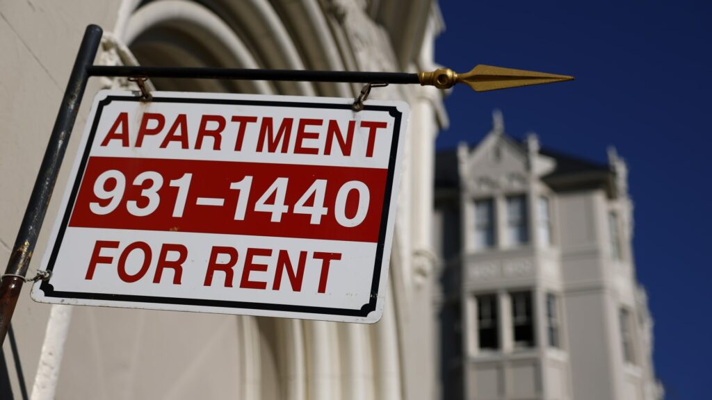 Apartment rents have just fallen to their lowest level in four years.
