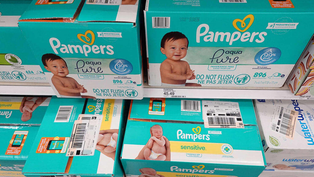 Procter & Gamble sells diapers made with silk fiber in China