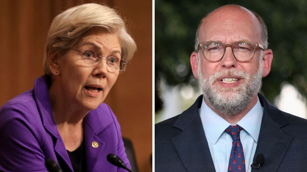 Warren accuses CFPB board member Vought of undermining Trump’s credit card affordability