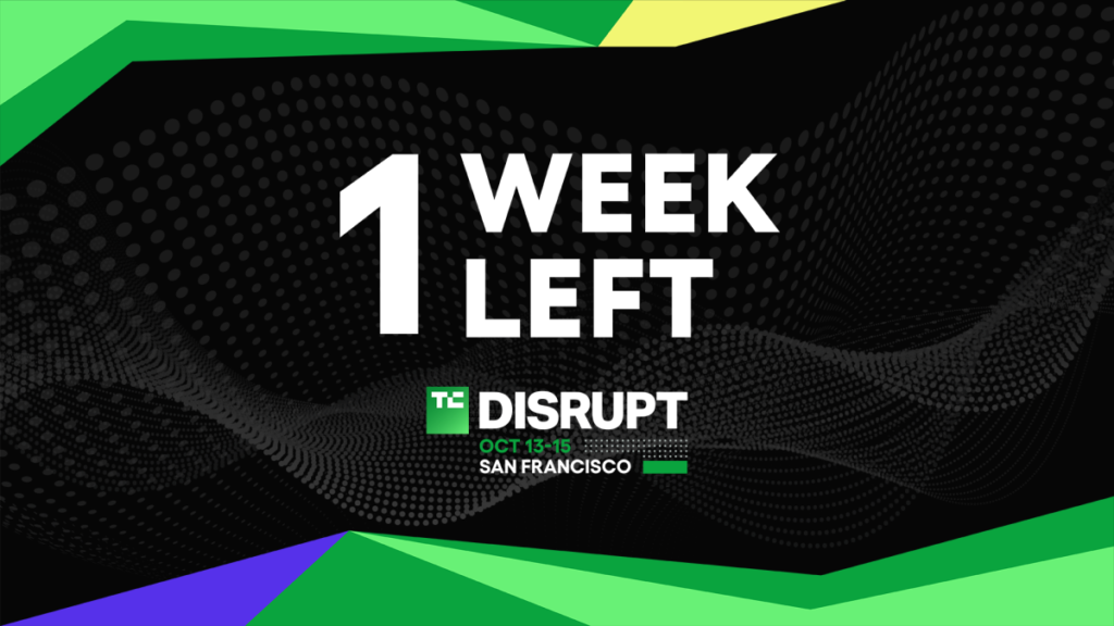 Disrupt 2026 super early bird pricing ends in one week