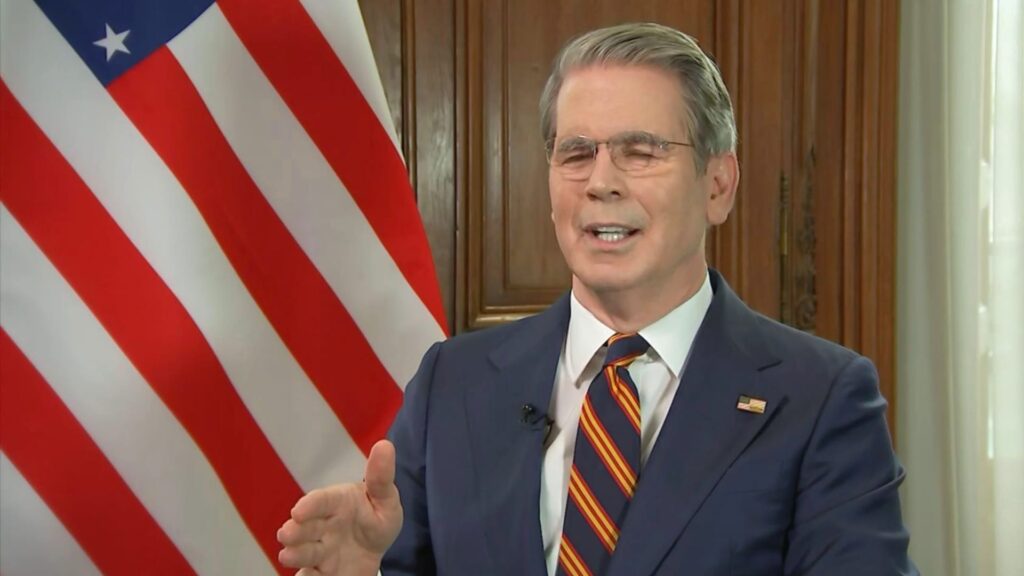 Bessent said the Treasury Department does not intervene in oil commodity markets and does not have the authority to do so.