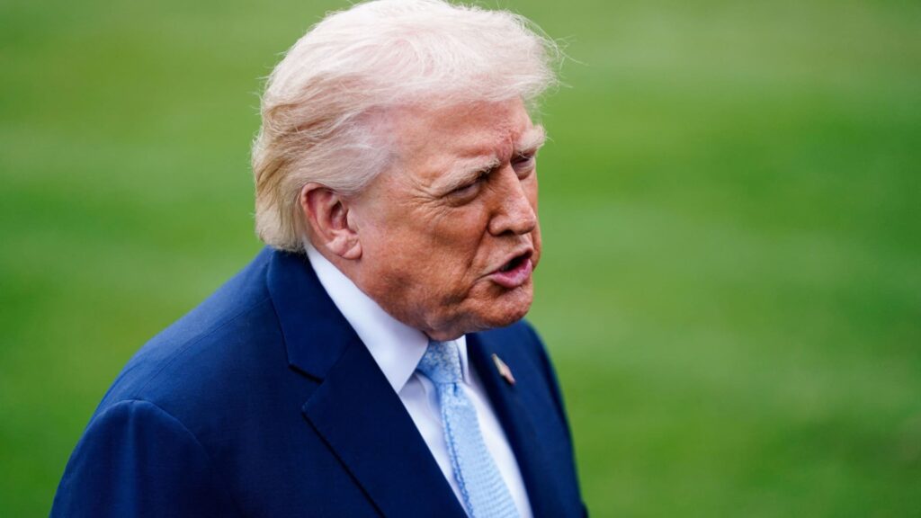 President Trump says he believes ICE will be responsible for airport security