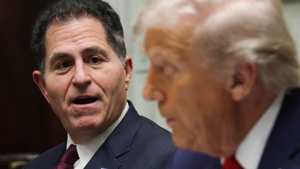 Michael Dell courted Trump early on. his company made a profit