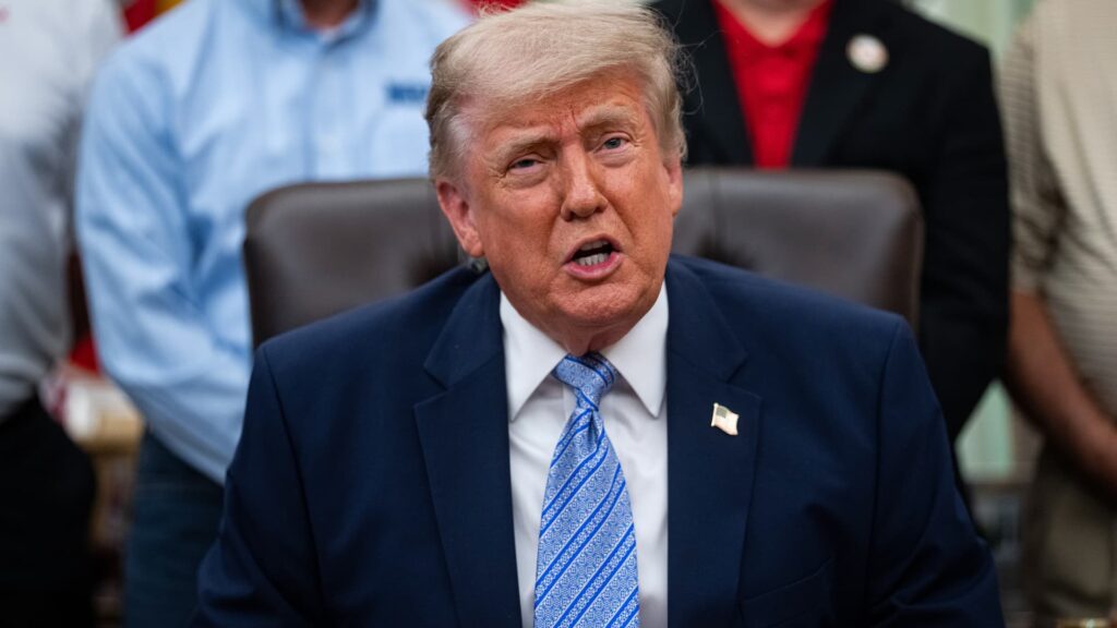 President Trump defends Justice Department funding after pushback from Senate Republicans