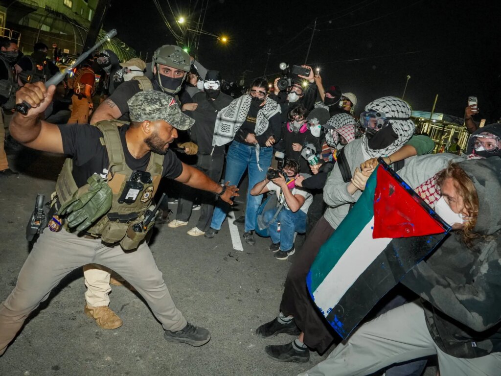 Tense protests erupt outside Delaney Hall immigration detention center in the US | Protest News