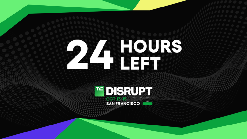 Last 24 hours to save up to $410 on Disrupt 2026 tickets.