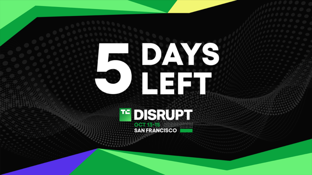 5 days left: Save up to $410 with Disrupt 2026 Pass