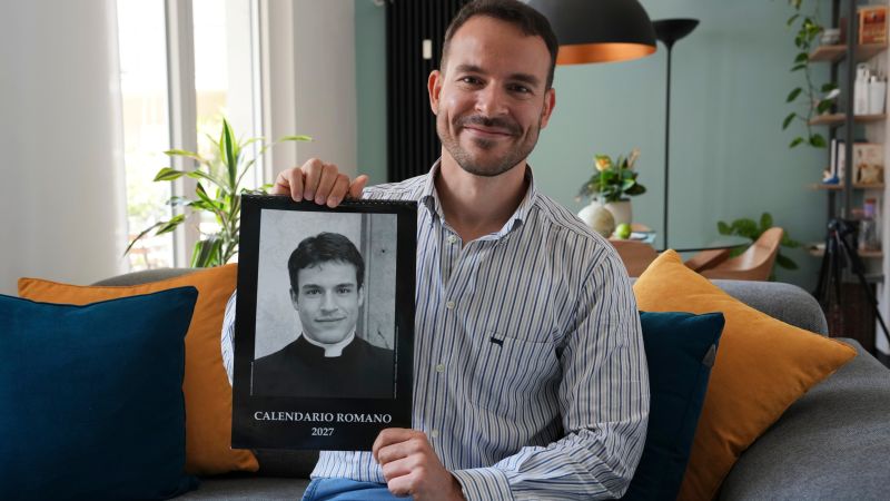 Holy deception: Rome’s ‘sexy priest’ calendar star never set foot in a seminary