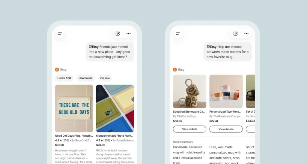 Etsy continues its AI push as it launches apps within ChatGPT