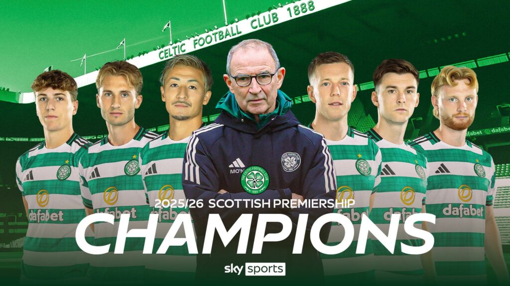 Celtic 3-1 Hearts: Martin O’Neill’s side are crowned Scottish Premiership champions on the final day as the Jambos miss out on a historic title | Soccer News