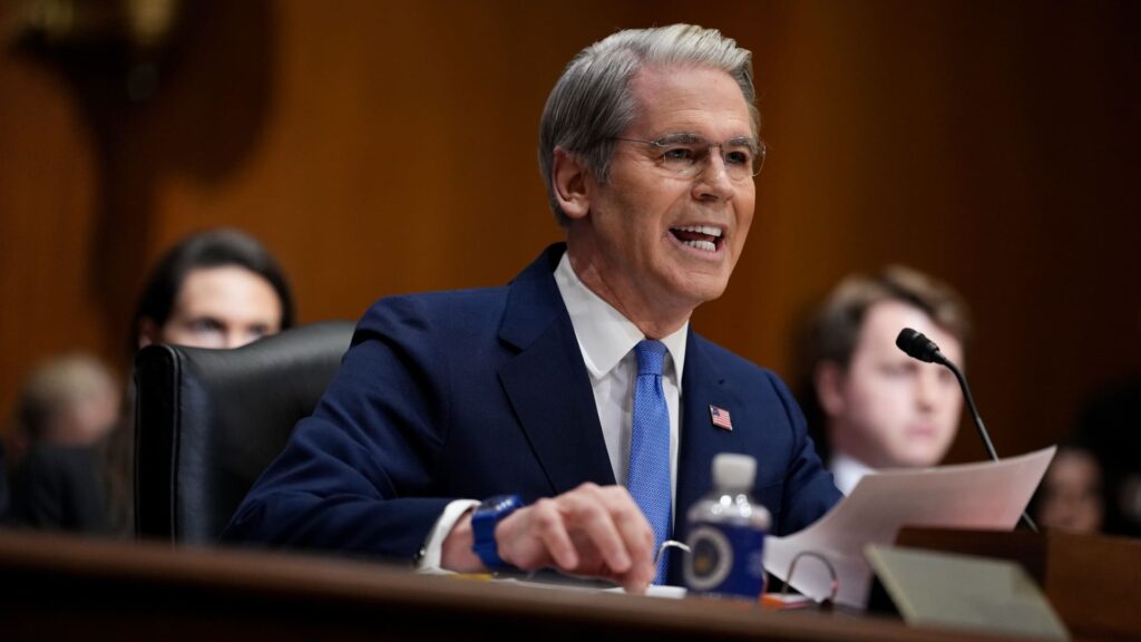 Mr. Bessent is performing his duties as IRS Commissioner amid the IRS tax investigation of President Trump.