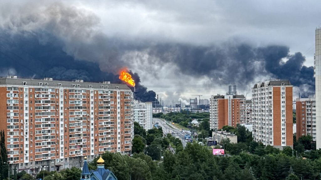 Russia vows escalation after Ukraine attacks Moscow with drone strike