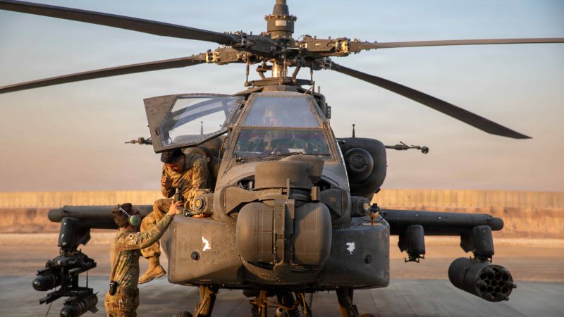 U.S. Apache helicopter: President Trump says “pilot is safe” after report of crash near Strait of Hormuz