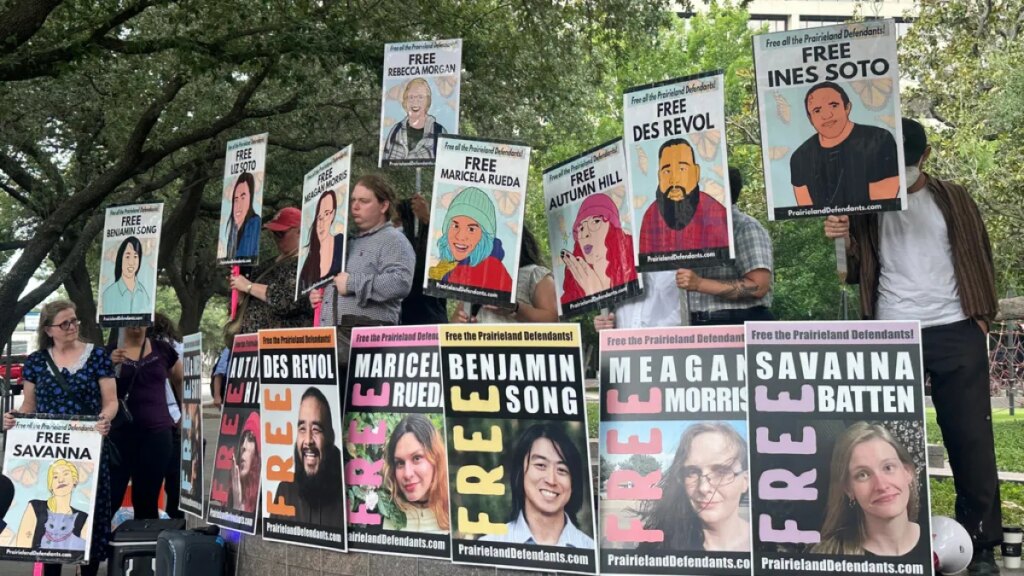 Protester sentenced to decades in prison in US for alleged ties to anti-faith group | Court News