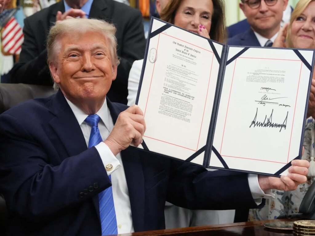 After standoff with Democrats, President Trump signs $70 billion immigration enforcement bill | Donald Trump News