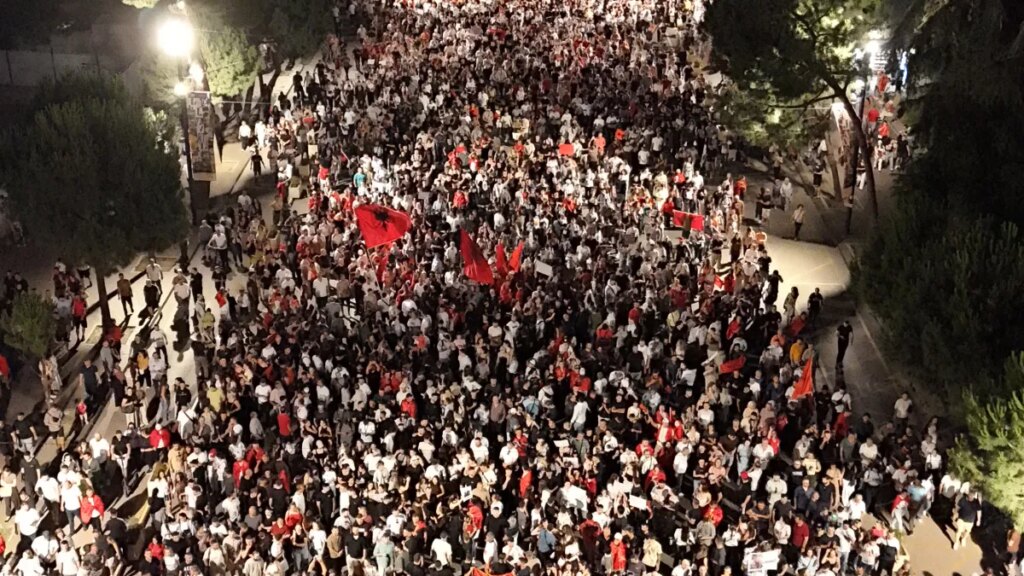 Thousands of people rally in Albania in largest protest ever against Kushner Resort | Donald Trump News