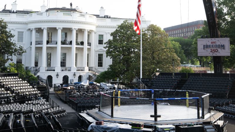 Biggest brawl on Trump’s UFC night may have been weather-related