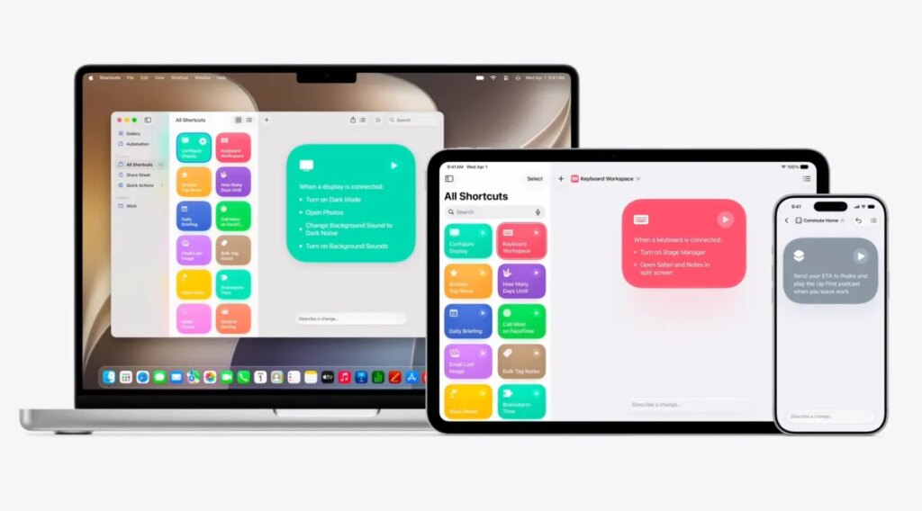 Apple lets you build AI-powered workflows in new Shortcuts app