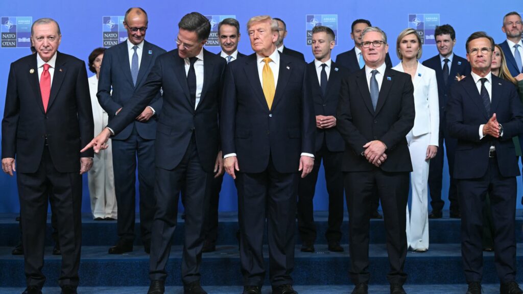 President Trump criticized Iran at European ally NATO summit