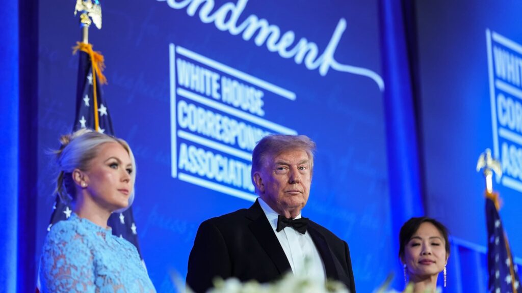 President Trump shares jokes and expletives at dinner with White House correspondents