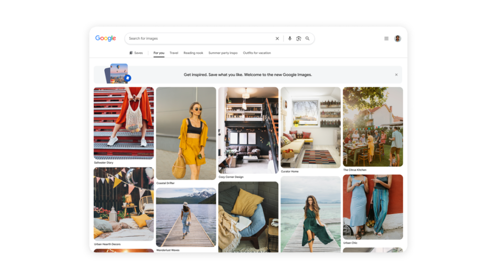 Google Image Search gets a Pinterest-like redesign with a focus on discovery
