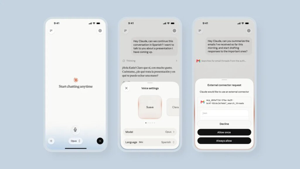 Anthropic updates Claude voice mode with more capable model