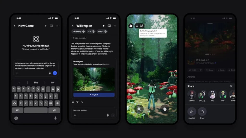 Roblox launches AI-powered game creation feature in mobile app