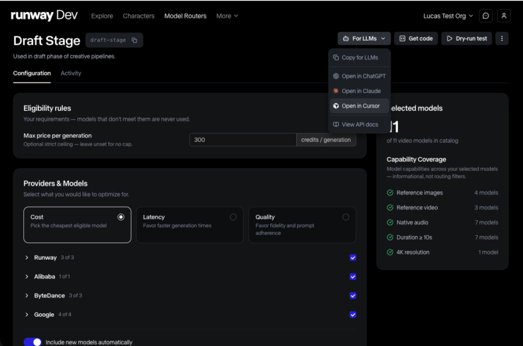 As generated media becomes crowded, Runway launches AI model router