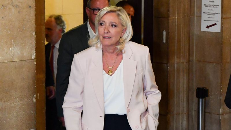 French court upholds conviction, clears way for Le Pen to run after wearing ankle monitoring device