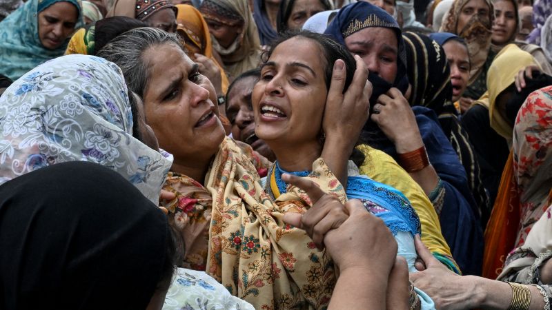 At least 14 children killed after roof collapses at tutoring center in eastern Pakistan, police say