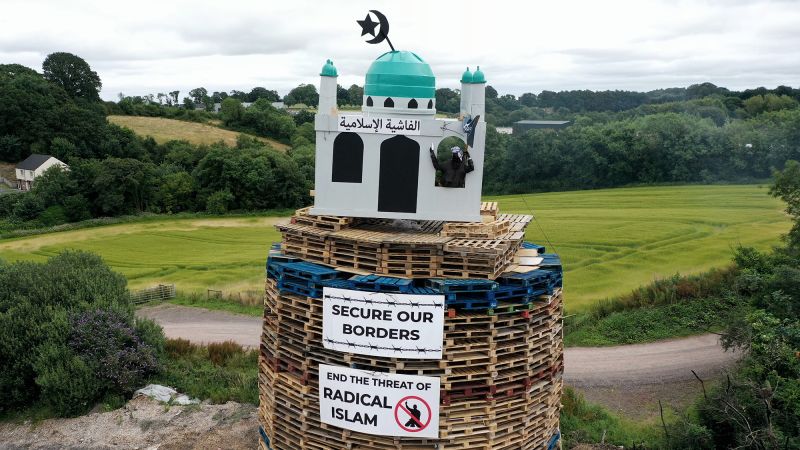 Northern Ireland’s 300-year-old bonfire tradition turns on Muslims