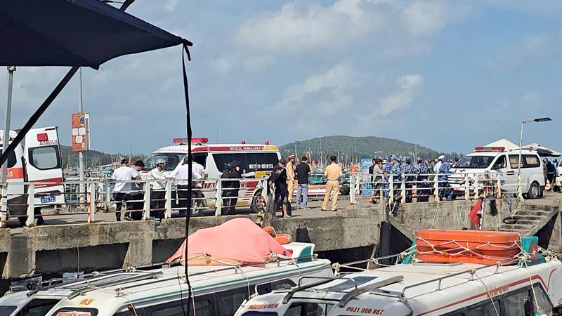 Boat carrying tourists capsizes on Vietnam’s Phu Quoc island, killing 15 people