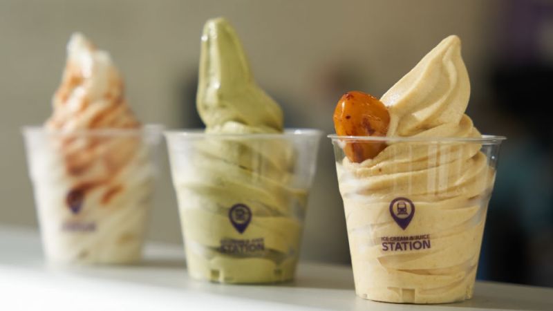Abu Dhabi ice cream maker turns palm trees into soft serve ice cream