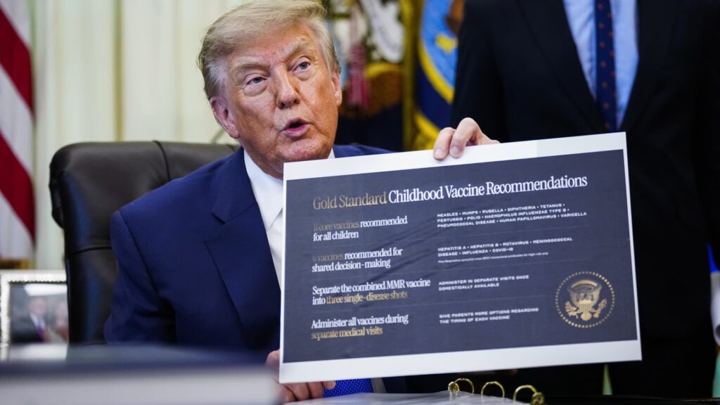 MMR vaccine: President Trump wants to divide childhood