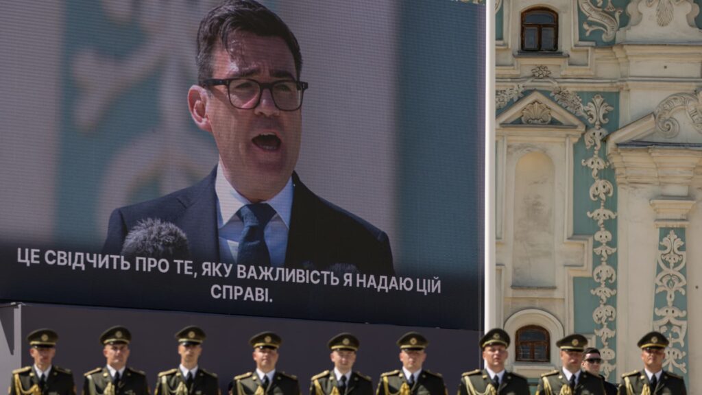 Mr. Macron, Mr. Burnham, and Mr. Merz are appointed co-chairs of the Ukraine talks.