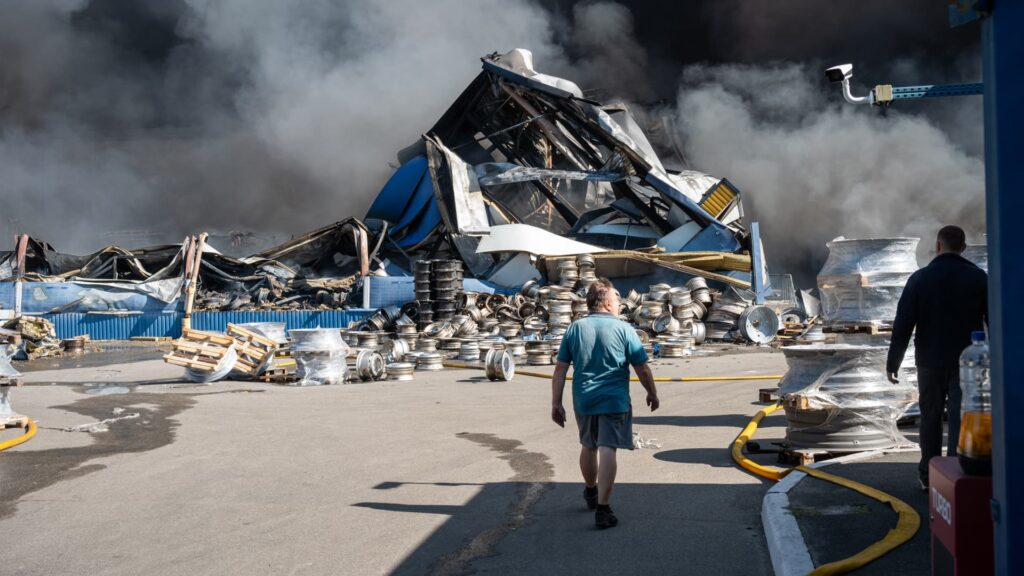 Explosion kills 27 people in warehouse raid in Kiev, Russia