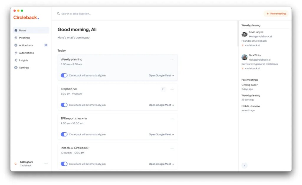 Meeting note taker Circleback adds free tier to attract more customers