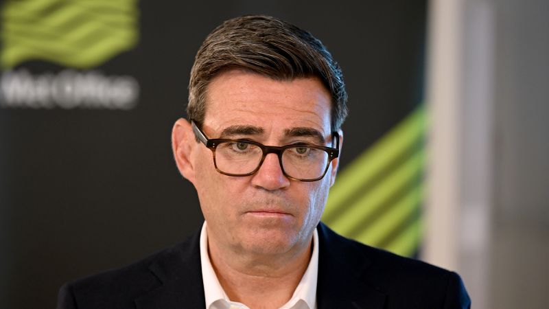 British Prime Minister Andy Burnham exchanged messages with someone impersonating President Trump’s chief of staff
