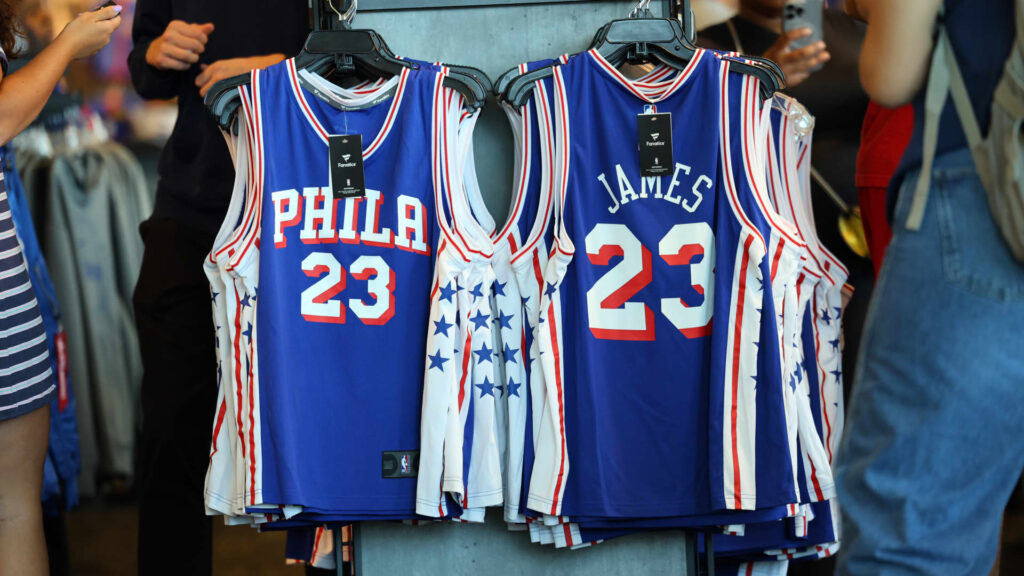 LeBron James boosts demand for NBA, Philadelphia 76ers tickets and jerseys