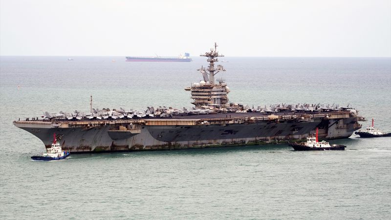 Rusty condition of aircraft carrier Abraham Lincoln after marathon deployment shocks observers