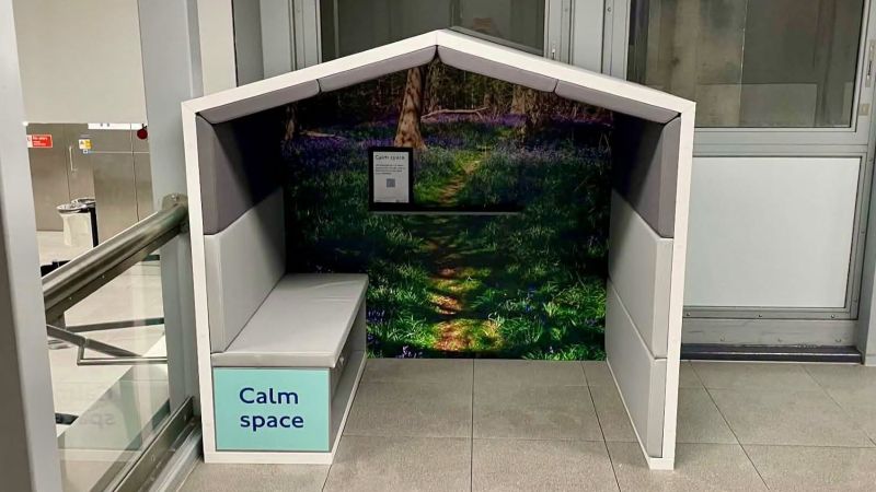 A ‘quiet space’ inside a London Underground station was met with public ridicule and confusion.