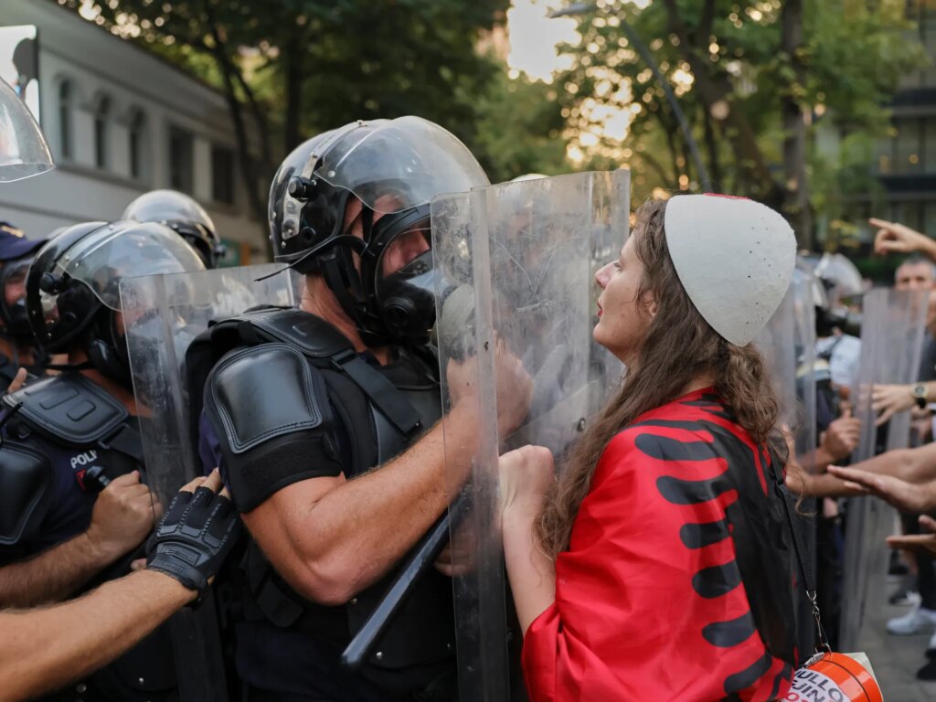 Demonstrators and police clash over President Trump-related projects in Albania | Environmental News